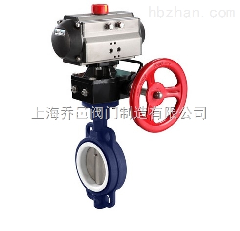 D671F4氣動帶手動襯氟蝶閥.jpg