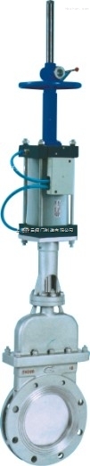 氣動帶手動暗桿不銹鋼刀型閘閥.jpg