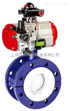 D641F46襯氟氣動法蘭蝶閥.jpg
